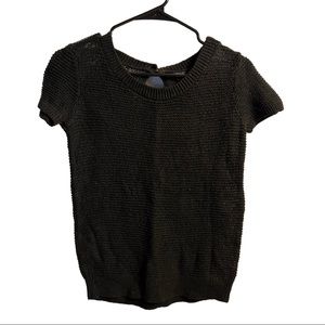 GAP Black Short Sleeve Sweater - Small